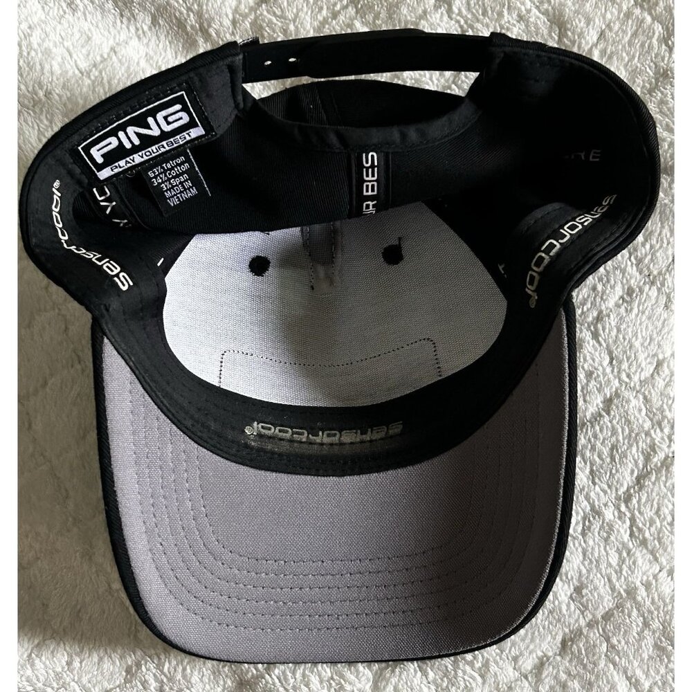 Ping Sensor Black Cool Adjustable Snap Back Hat N… - image 2